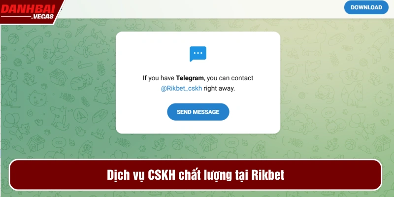 Dịch vụ chăm sóc khách hàng tại Rikbet