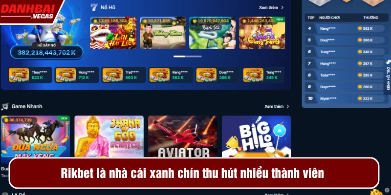 Rikbet là địa chỉ cá cược uy tín, được nhiều người chơi yêu thích